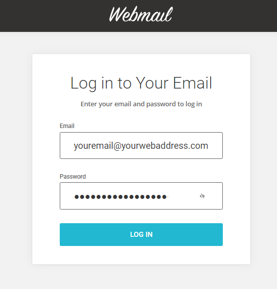 input email detail and password